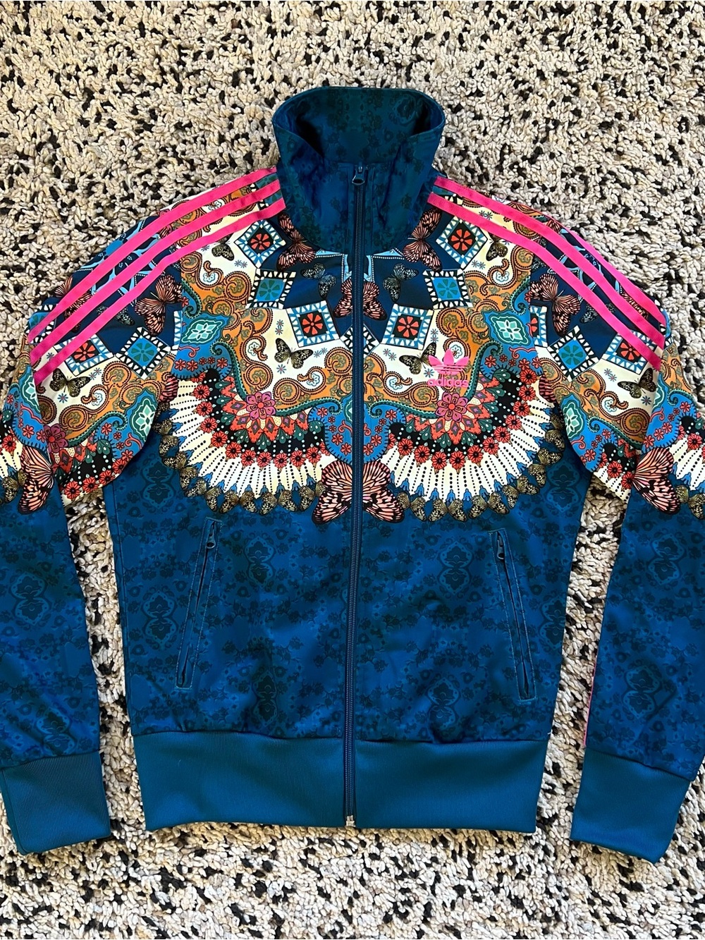 Adidas Originals x Farm Rio Borbomix Firebird Track Jacket Full Zip Womens Small - Picture 2 of 16